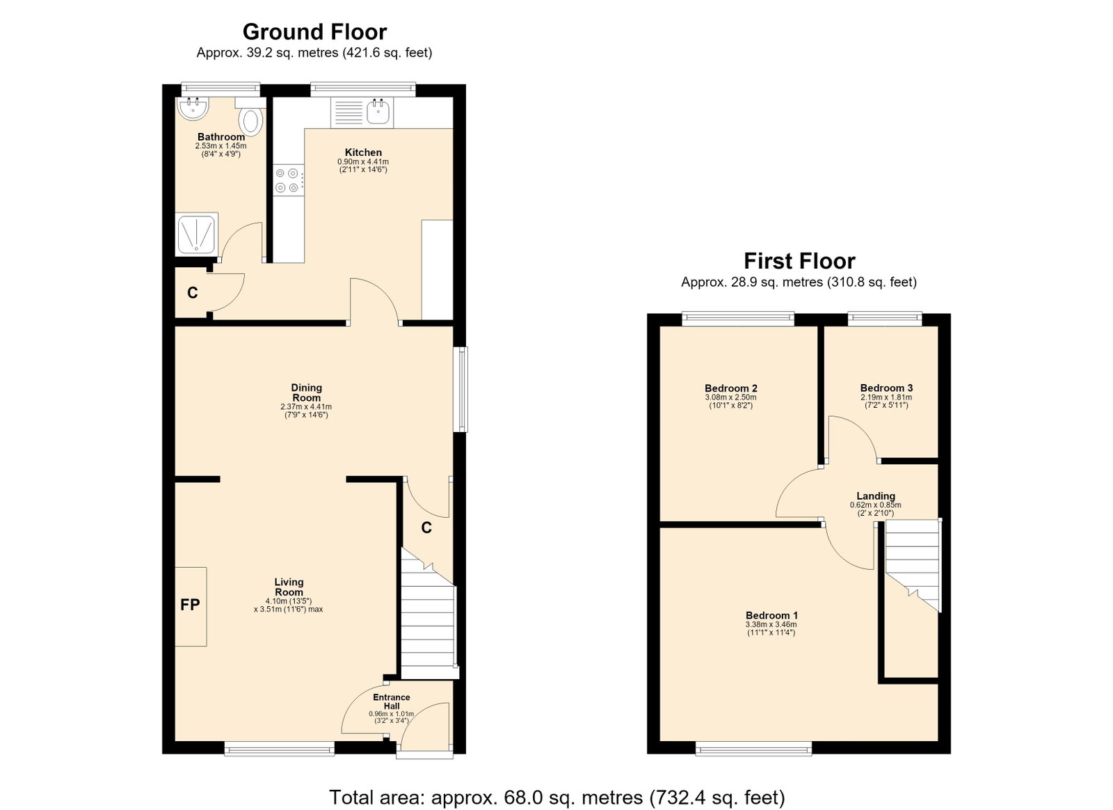 172, Martins Lane, Skelmersdale floorplan