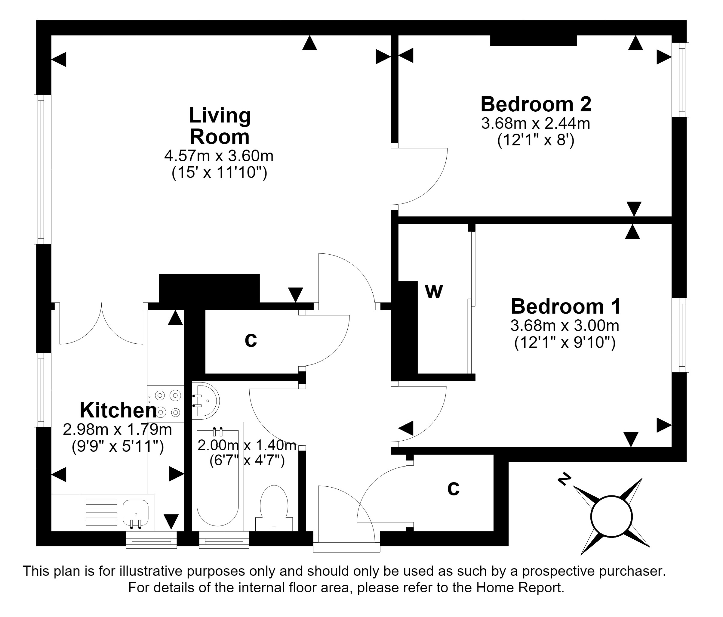 61, Parkhead Loan, Edinburgh floorplan