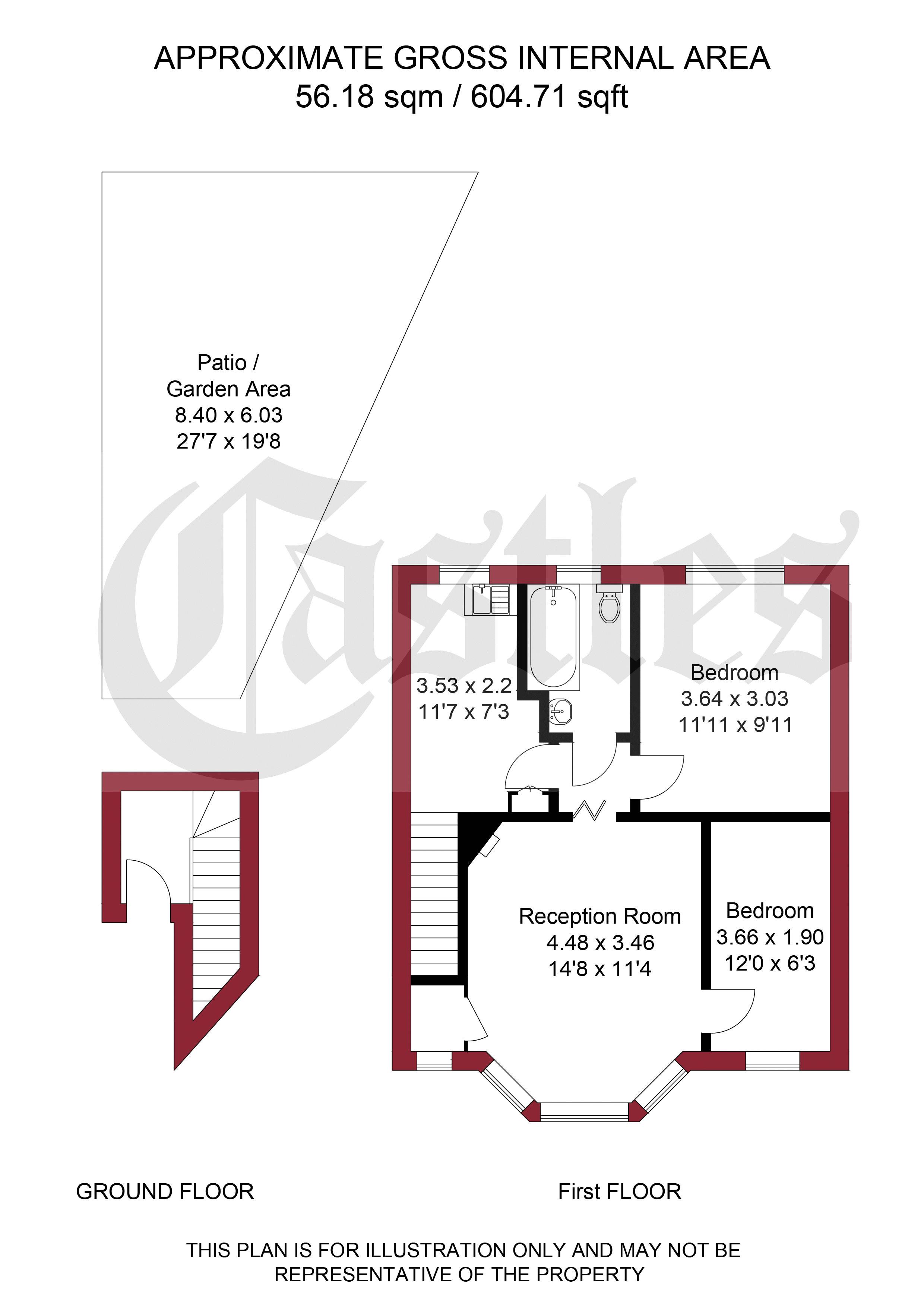 2 Bedrooms Maisonette for sale in Glenloch Road, Enfield EN3