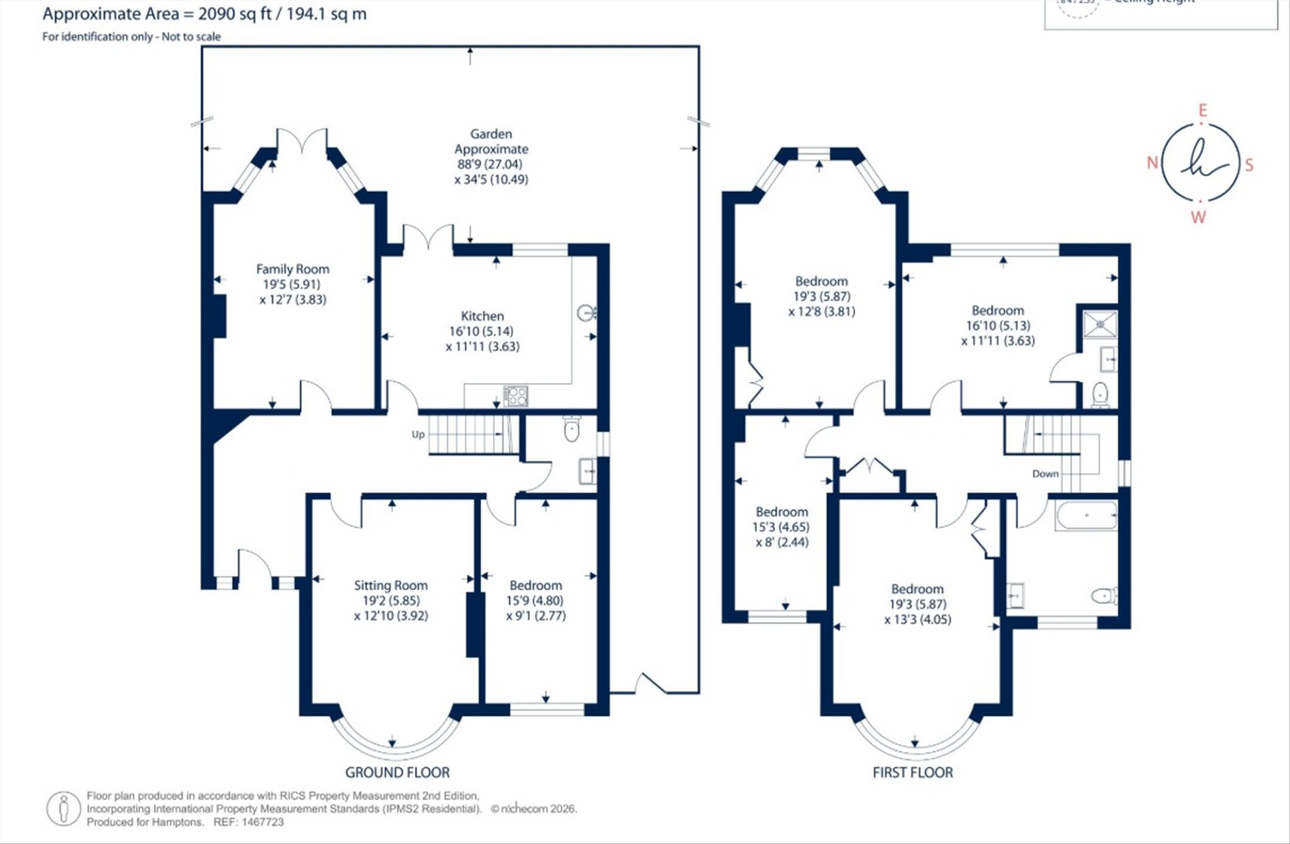 55, Wood Vale, London floorplan