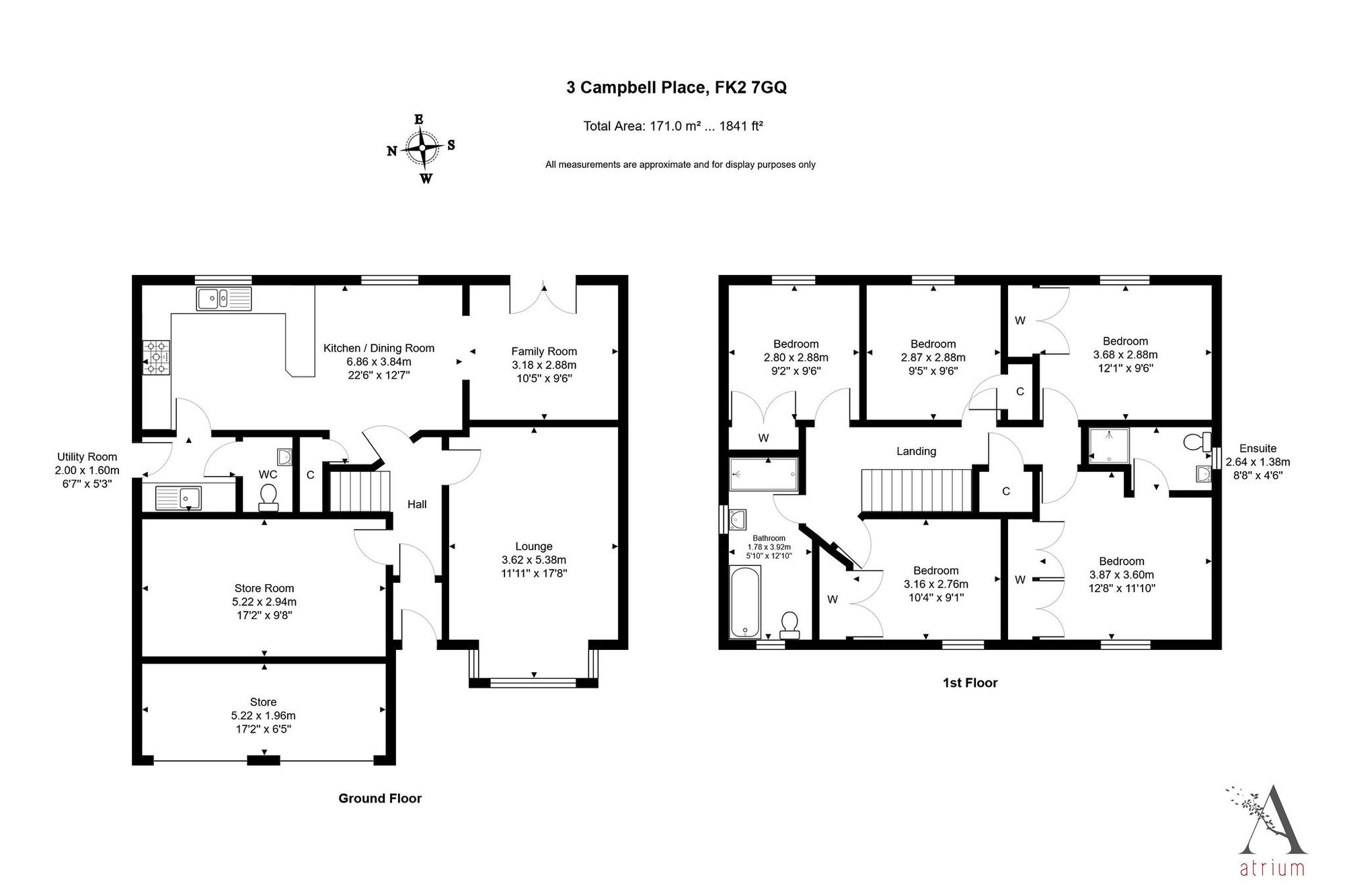 3 Campbell Place, Falkirk floorplan