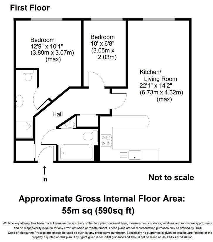 2 Bedrooms Flat for sale in Cranbourne Court, 42 Terrace Road, Walton-On-Thames, Surrey KT12