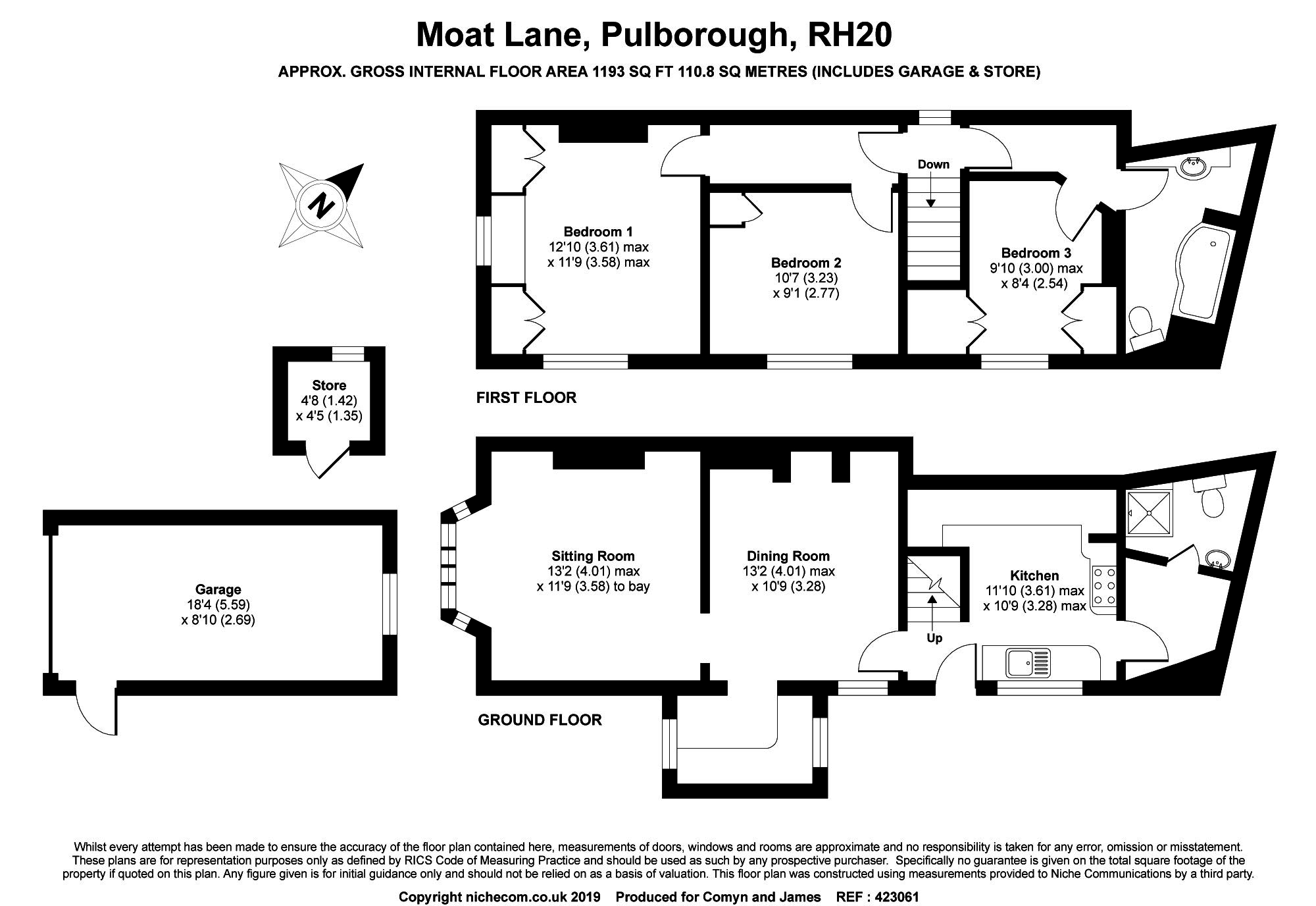 3 Bedrooms Cottage for sale in Moat Lane, Pulborough RH20