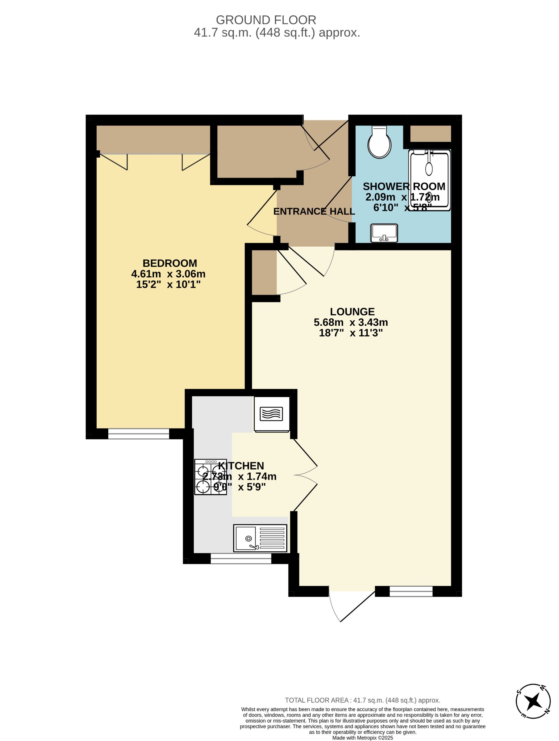 11, Albany Court, Paignton floorplan