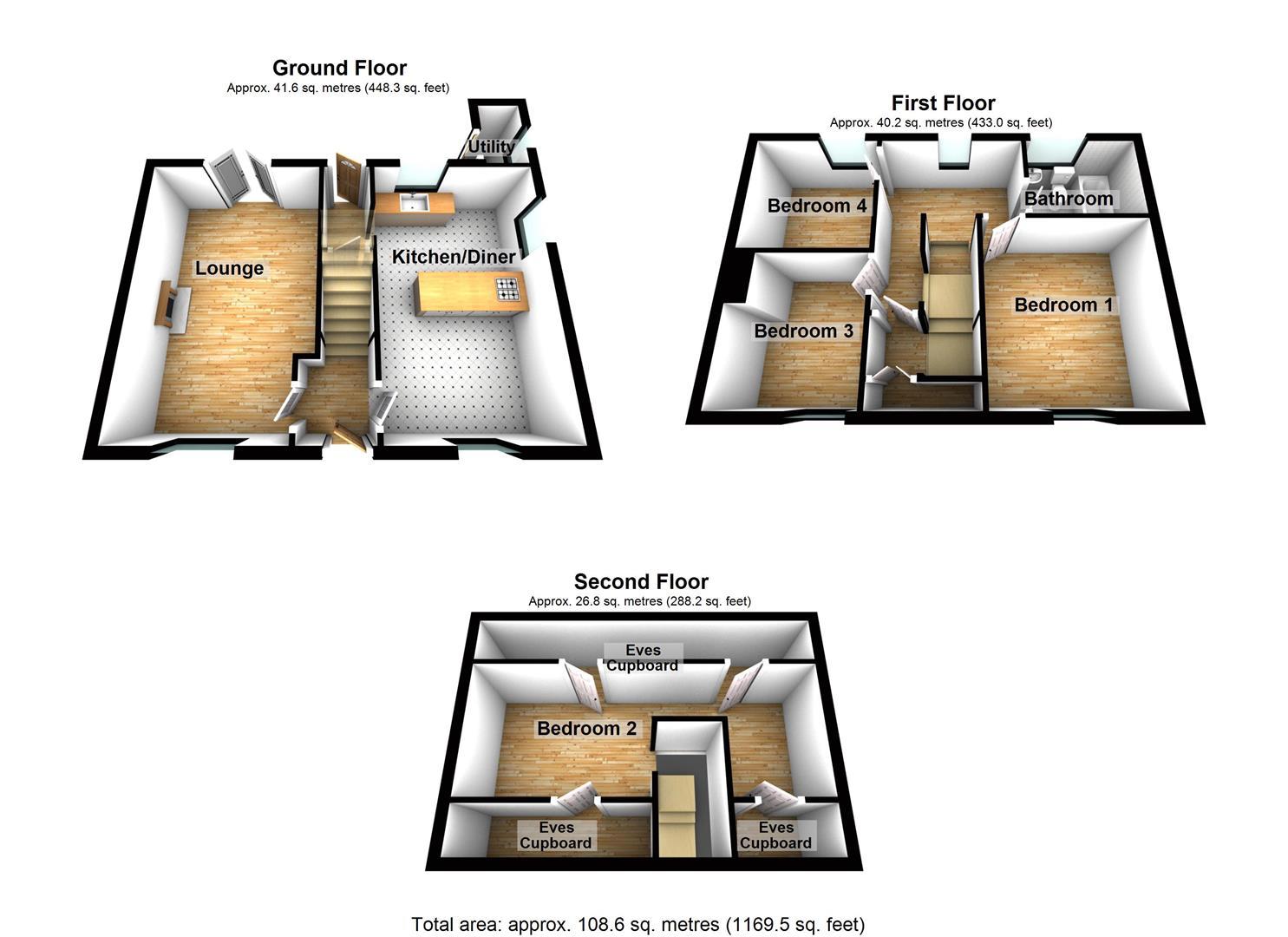 49, Manor Road, Old Harlow floorplan