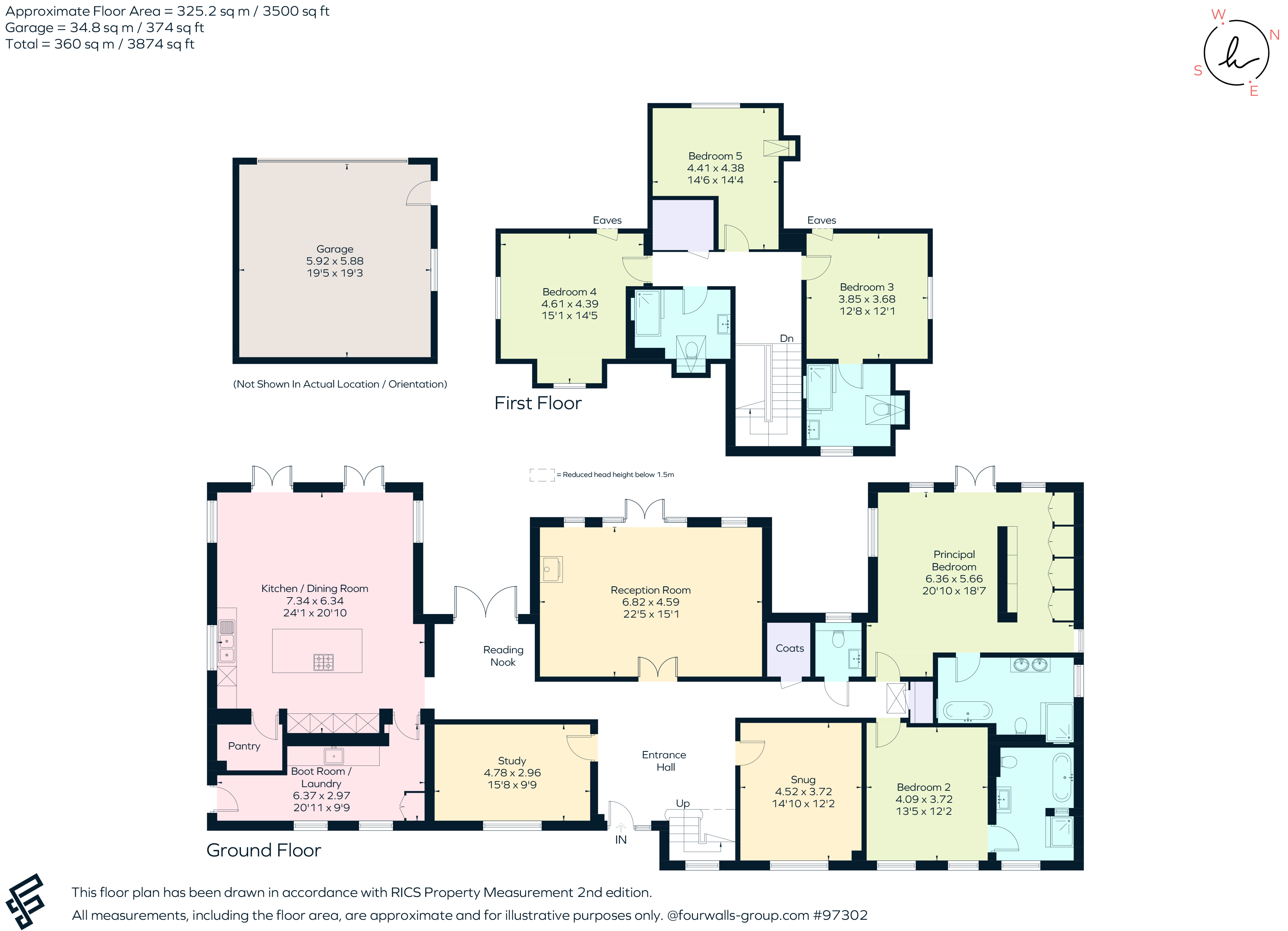Arkell Lodge, Arkell Lane, Farnham, GU10 floorplan