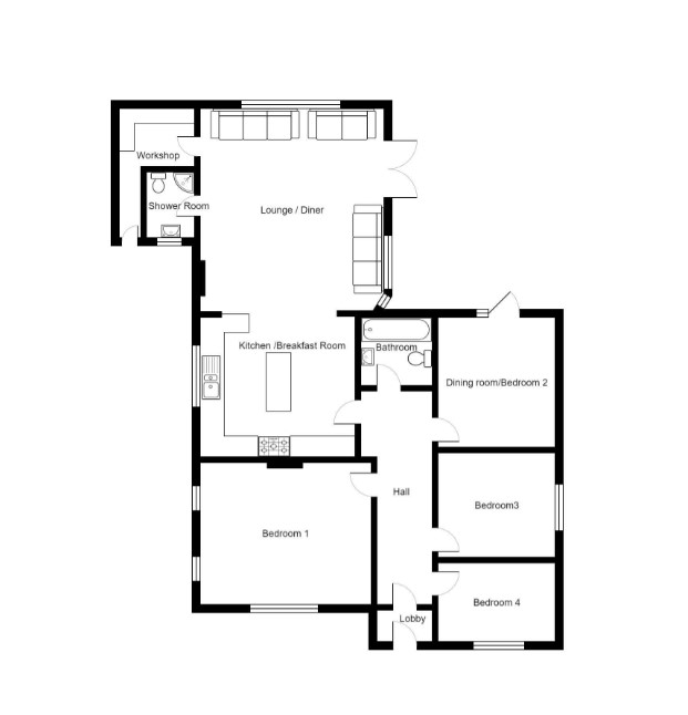 17, New Road, Highbridge floorplan