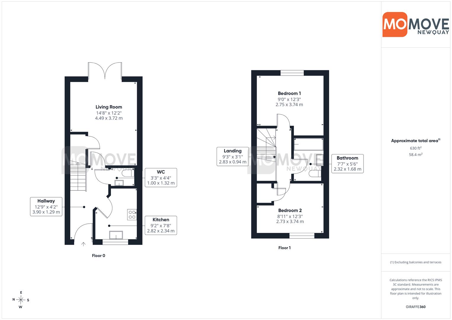 43, Figgy Road, Newquay floorplan