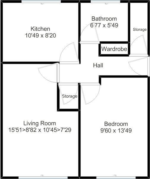 1 Bedrooms Flat to rent in Cape Close, Barking, Essex. IG11