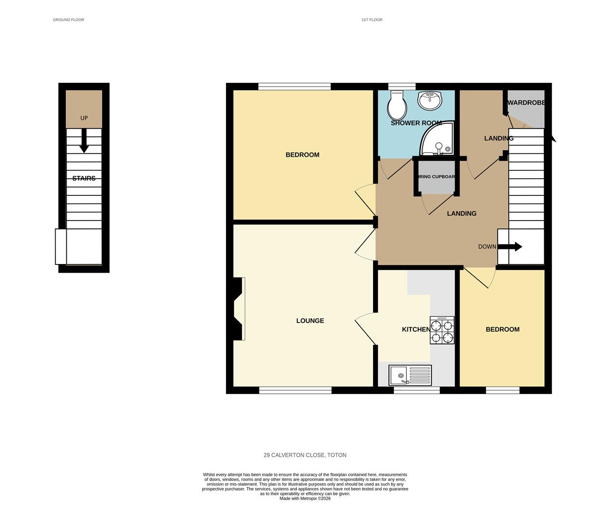 29, Calverton Close, Nottingham floorplan