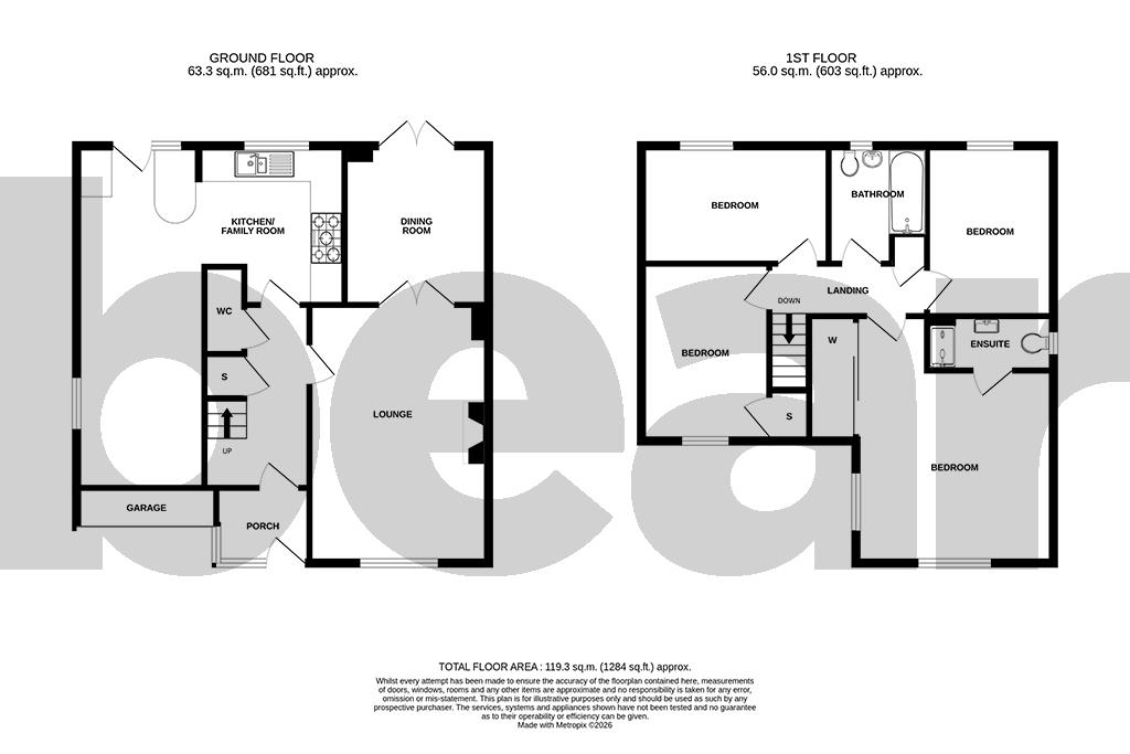 21, Wheatfields, Rochford floorplan