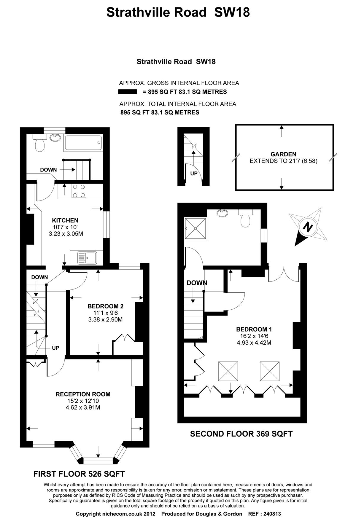 2 Bedrooms Flat to rent in Strathville Road, London SW18