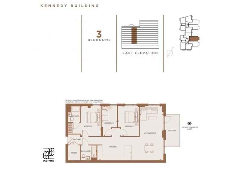 ML154, 27, Kennedy Building, 1 Lanchester Way, London floorplan