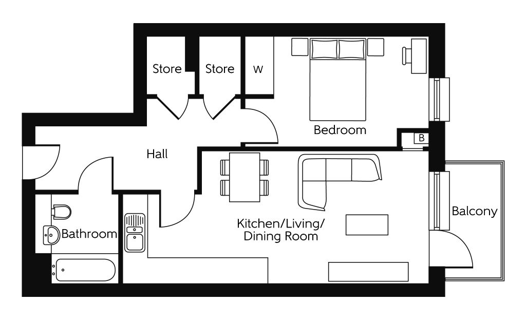 106, 9 Liberty Court, Greenhithe floorplan