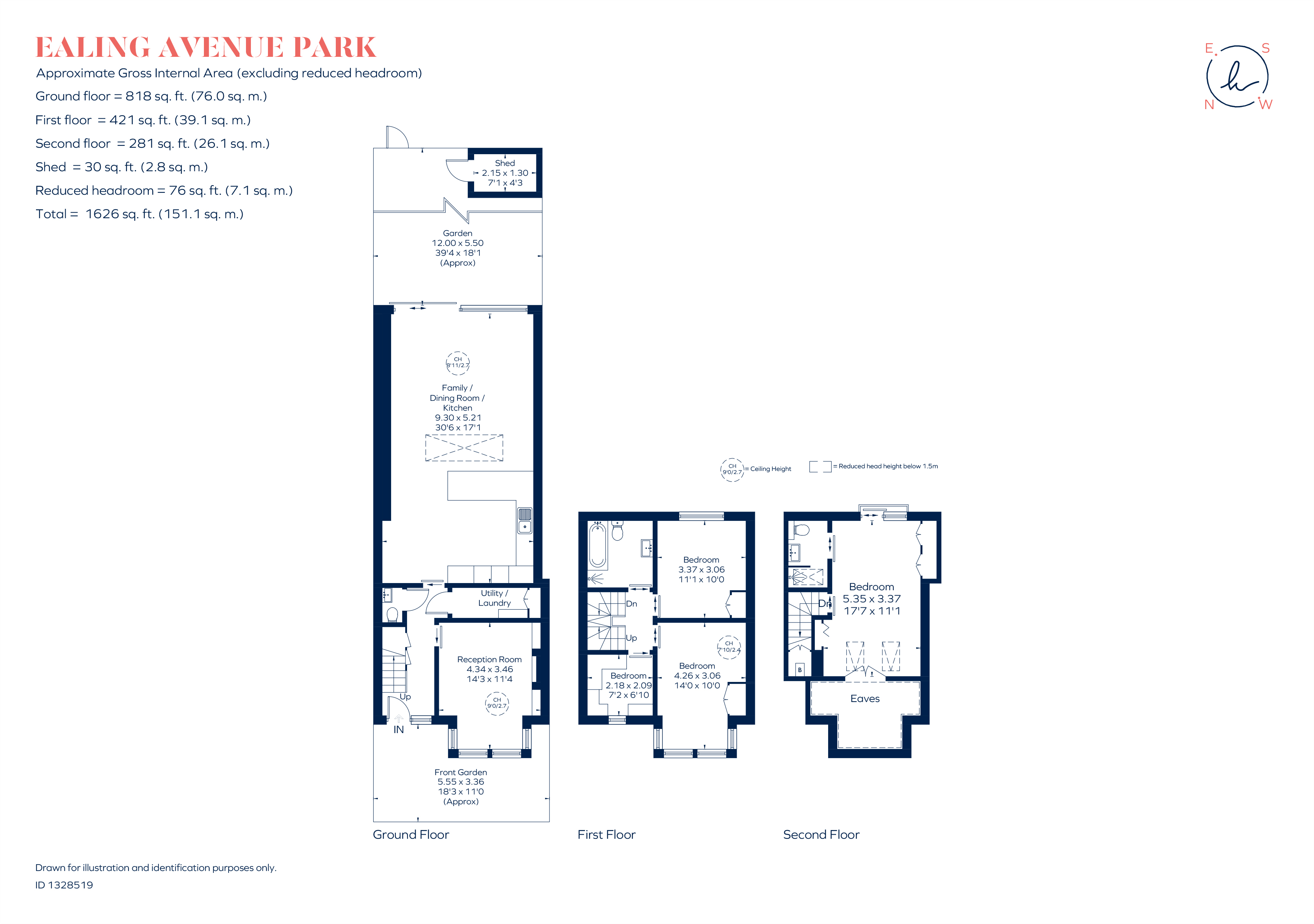 48, Ealing Park Gardens, Ealing floorplan