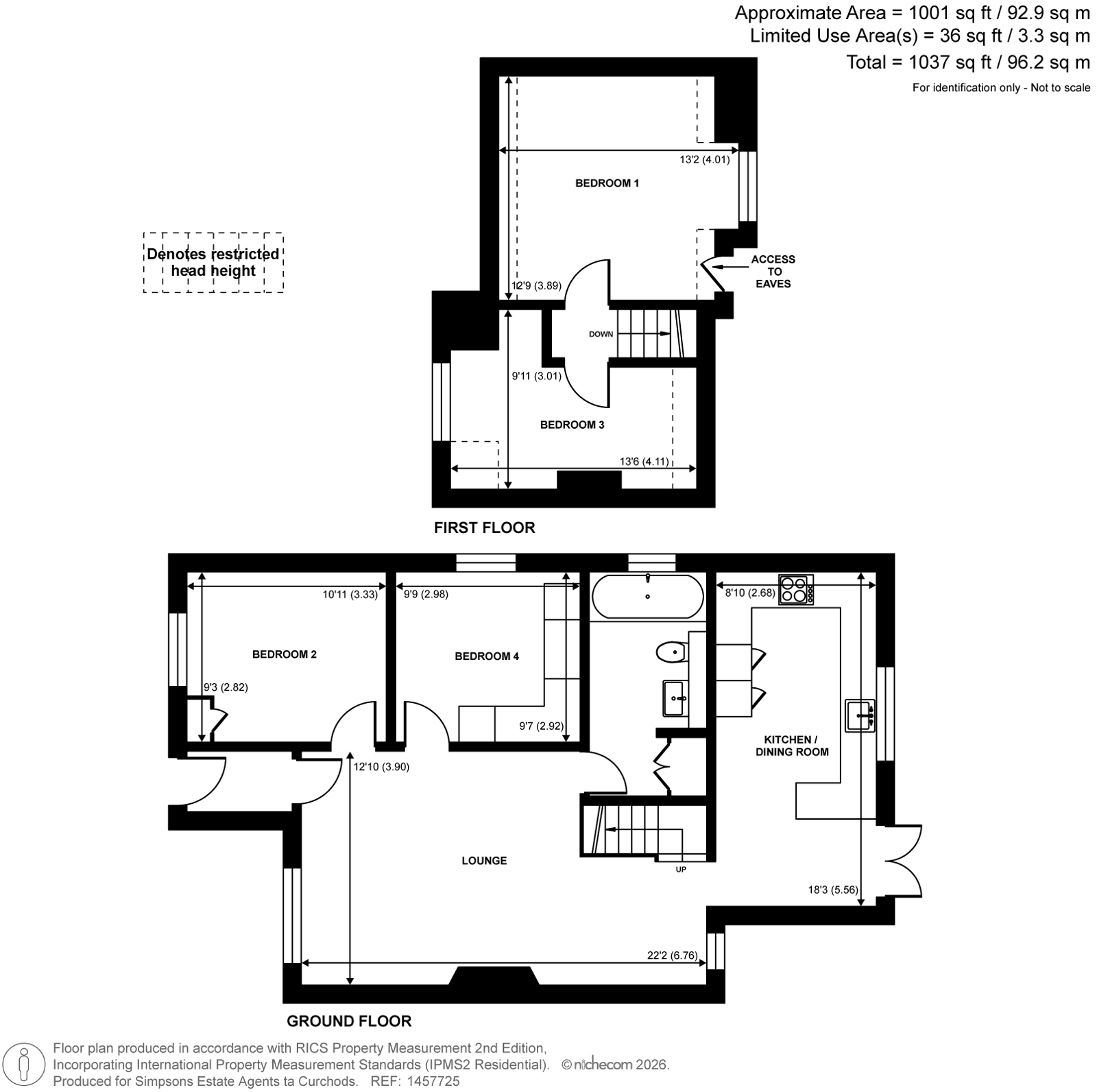 4, Farleigh Road, New Haw floorplan