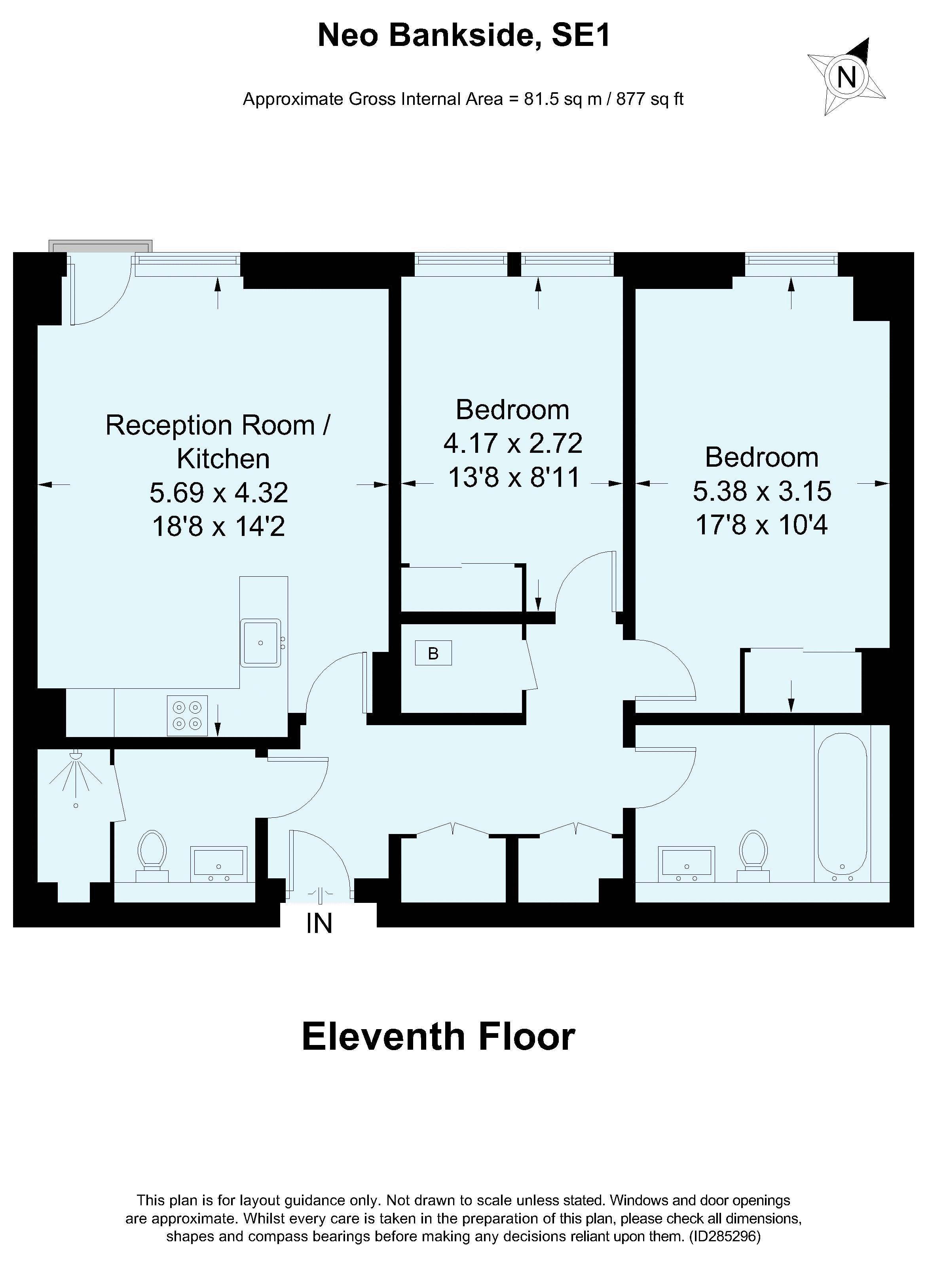 2 Bedrooms Flat to rent in Holland Street, London SE1