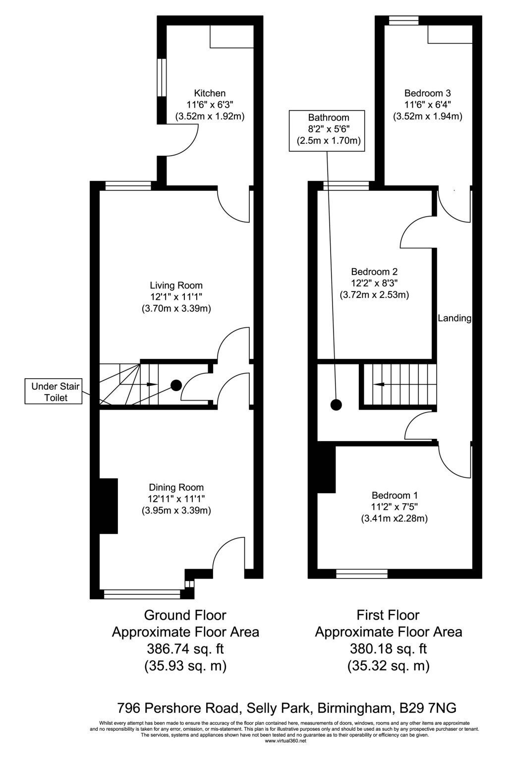 796, Pershore Road, Birmingham floorplan