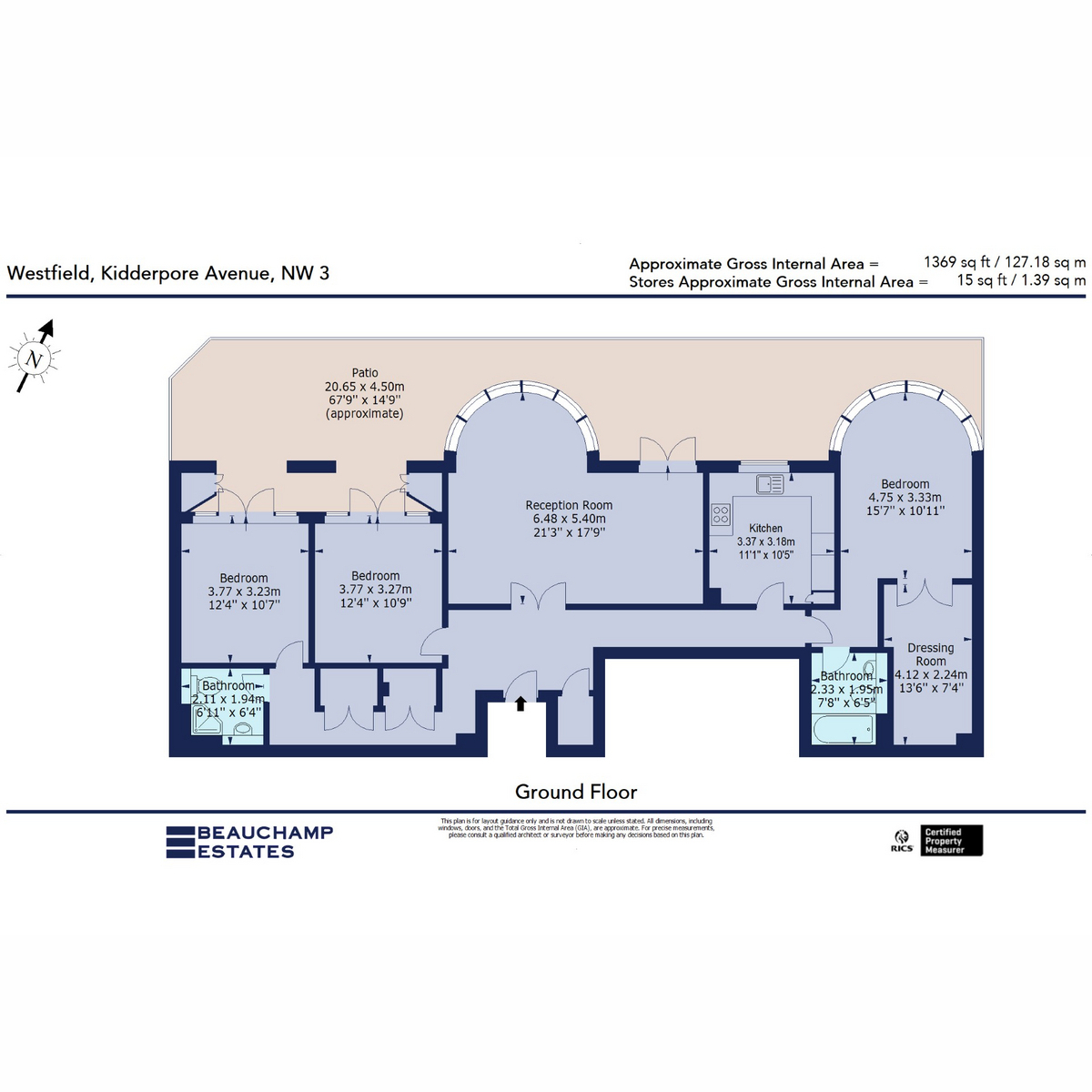 Flat 89, 15, Kidderpore Avenue, London floorplan