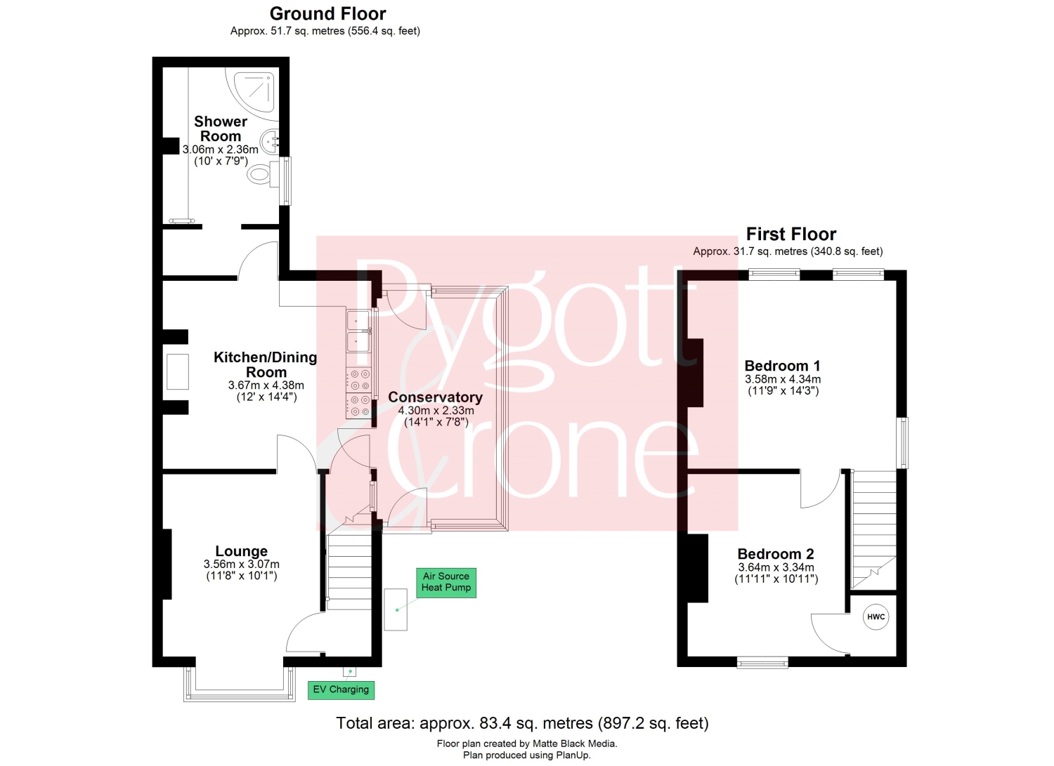 Lineside Cottage, Lineside, Boston floorplan