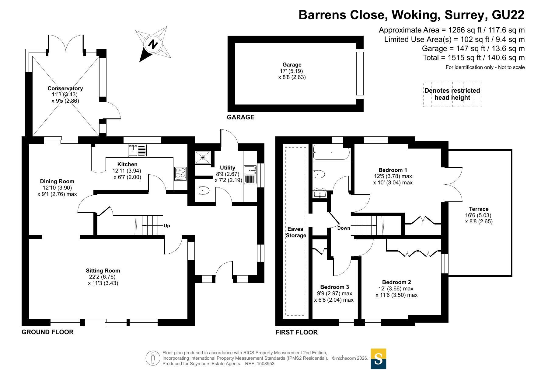 9, Barrens Close, Surrey floorplan