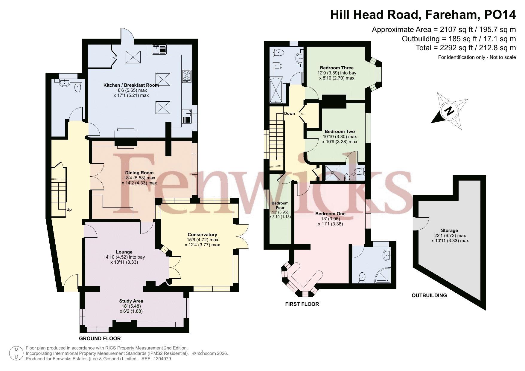 87, Hill Head Road, Fareham floorplan