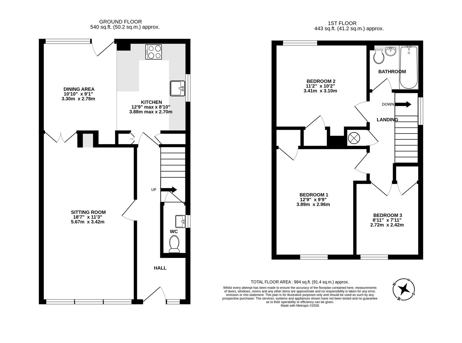 6, Arle Gardens, Alresford floorplan