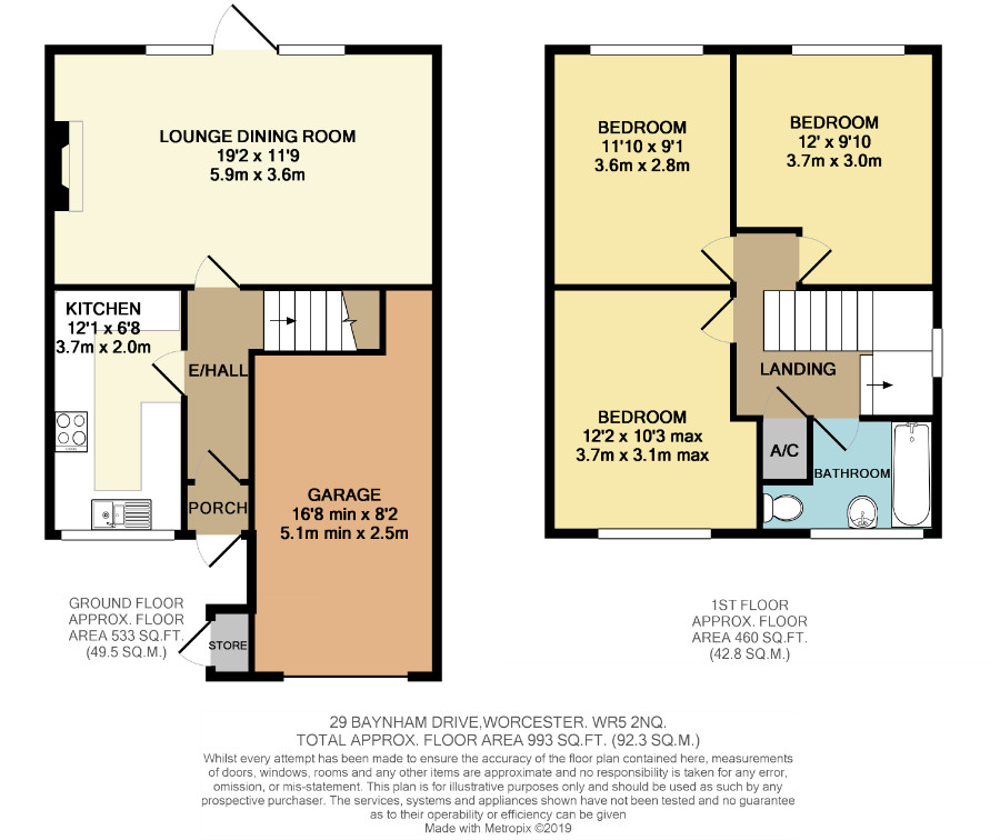 3 Bedrooms End terrace house for sale in Baynham Drive, Worcester WR5