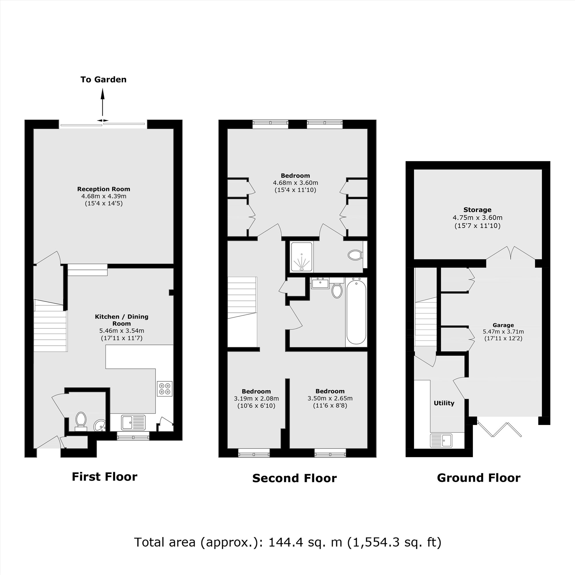 116, Rectory Grove, Hampton floorplan