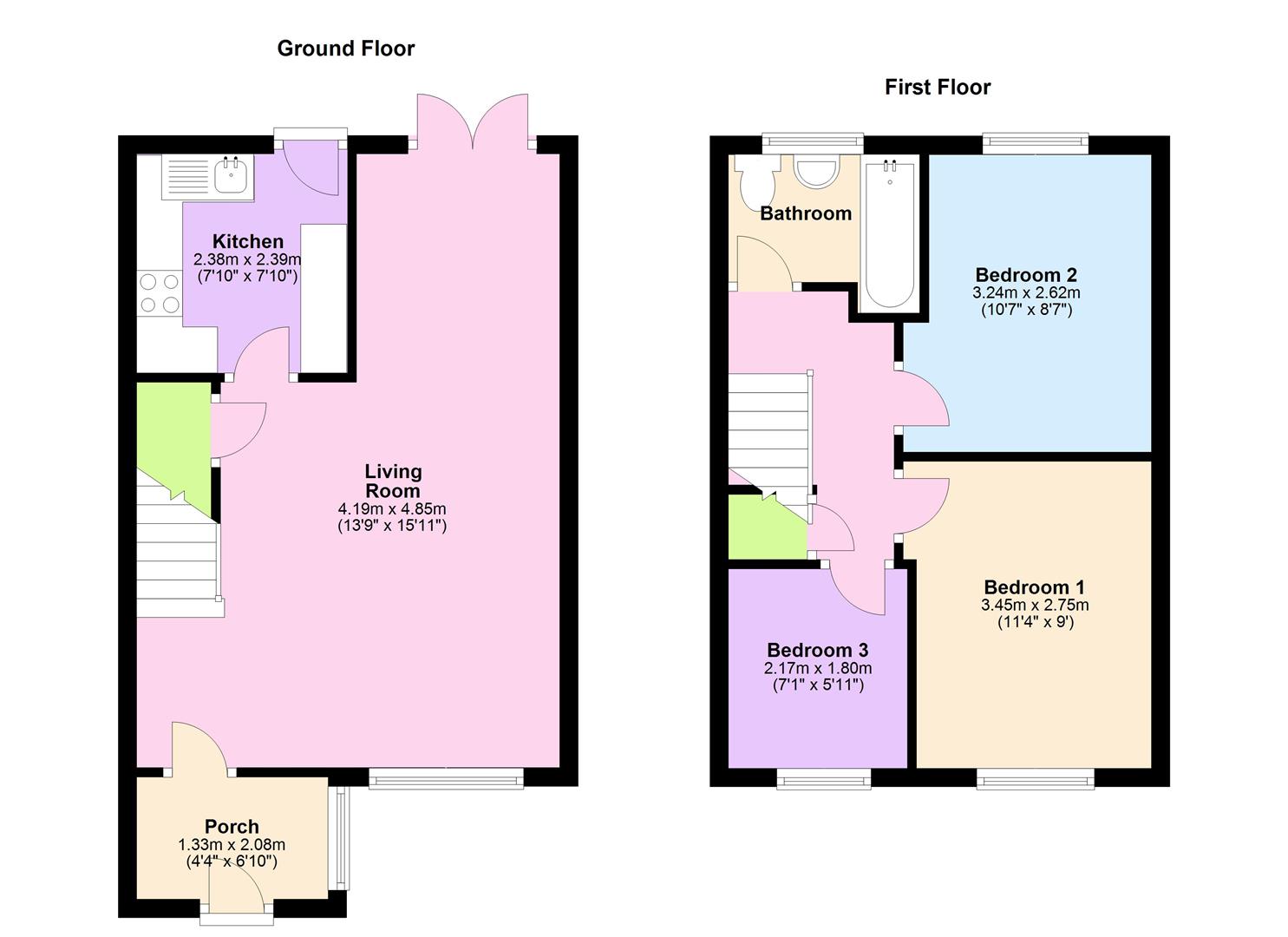 3 Bedrooms Semi-detached house for sale in Burns Road, Royston SG8