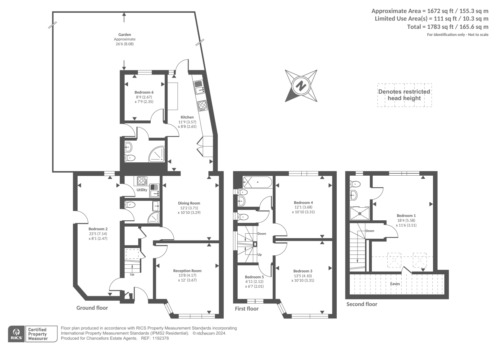 3, Oak Gardens, Edgware floorplan