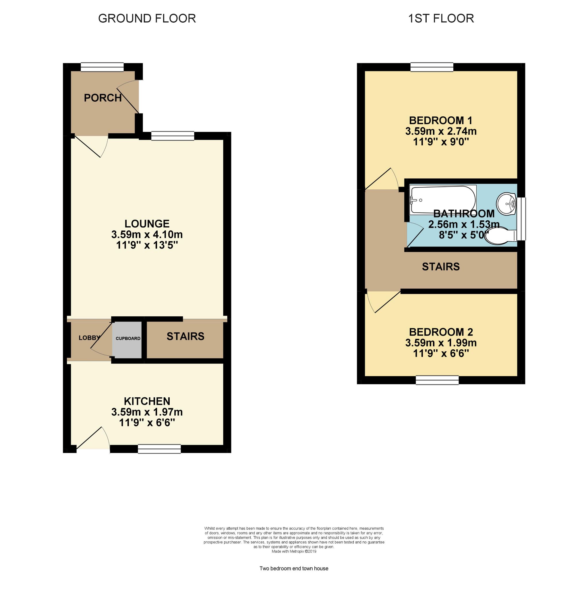 2 Bedrooms Terraced house for sale in Acaster Drive, Low Moor, Bradford BD12