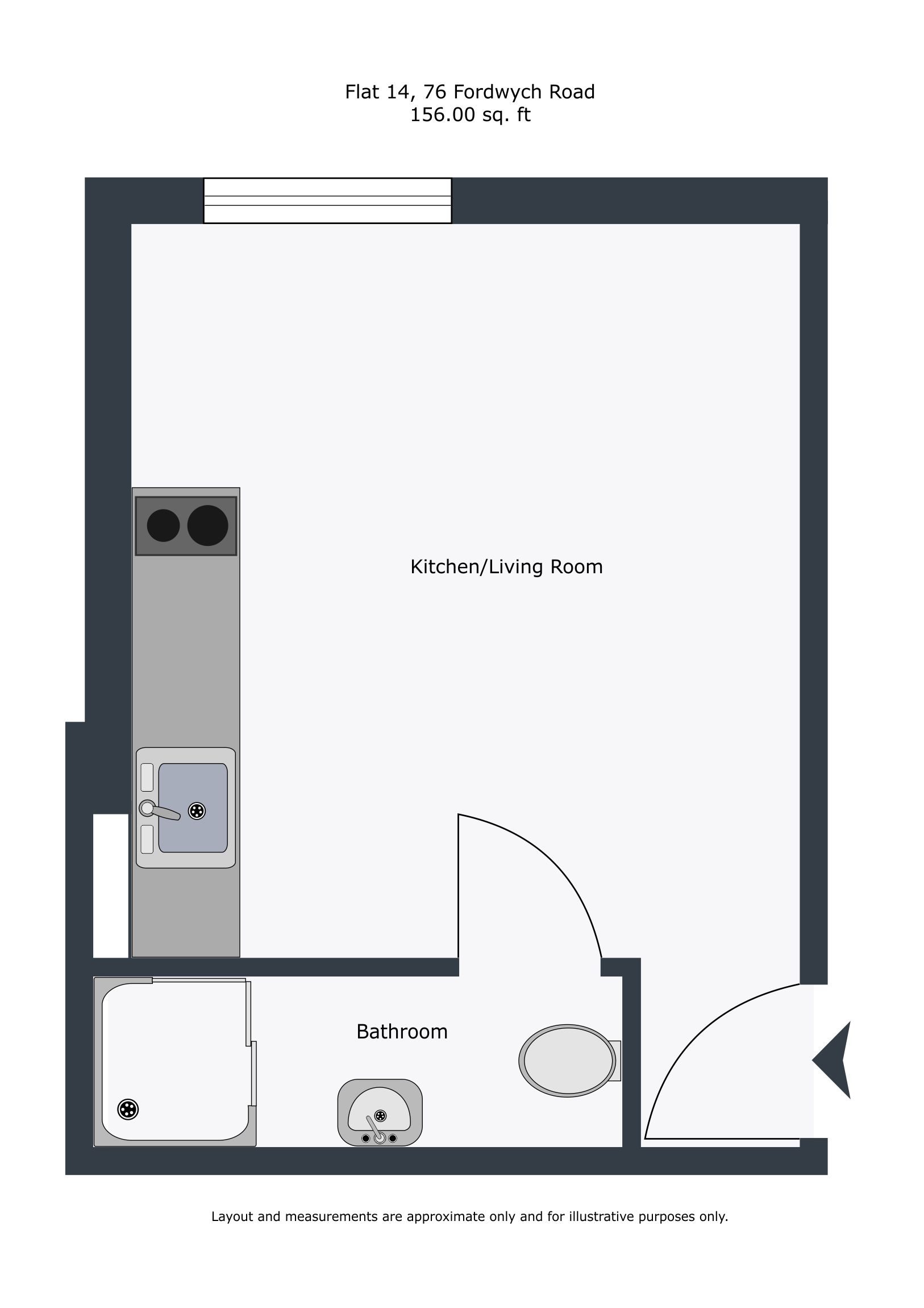 0 Bedrooms Studio to rent in 76, Fordwych Road, London NW2