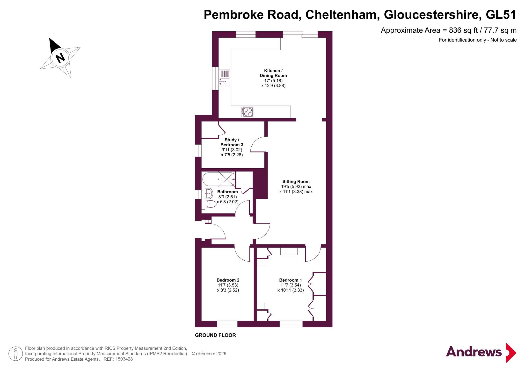 18, Pembroke Road, Gloucestershire floorplan