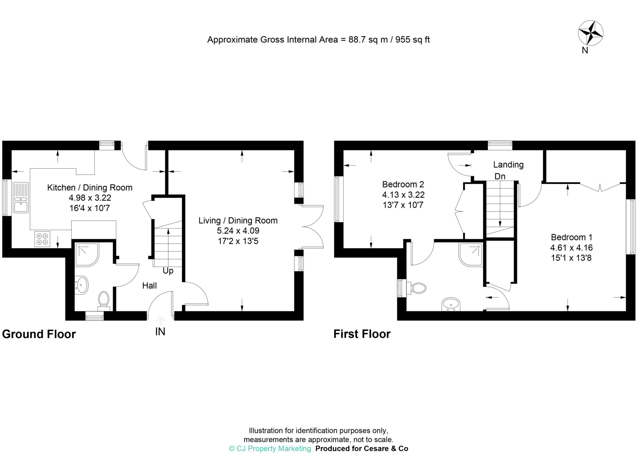 1a, Albion Road, Leighton Buzzard floorplan