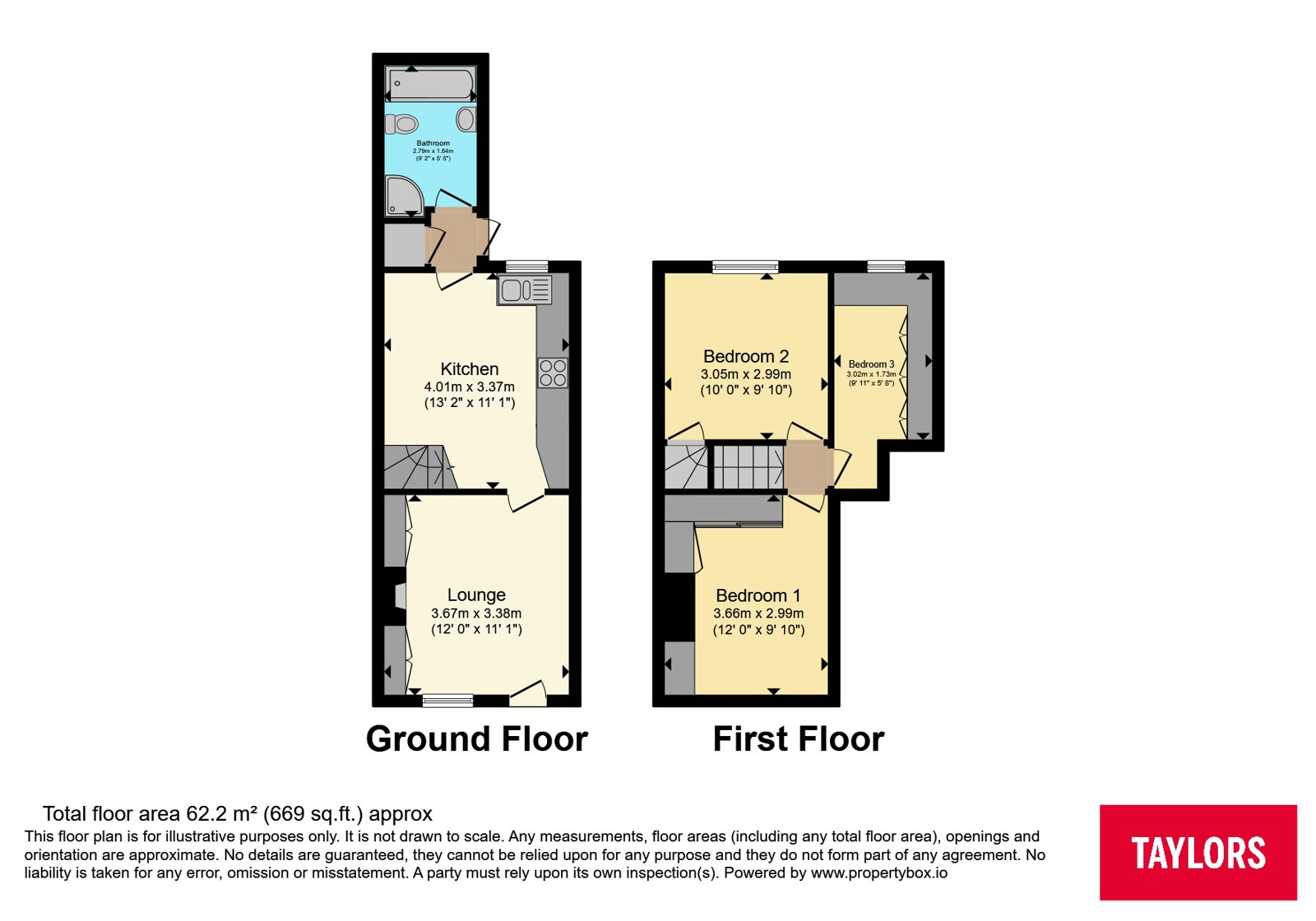 43, Lawrence Road, Bedfordshire floorplan
