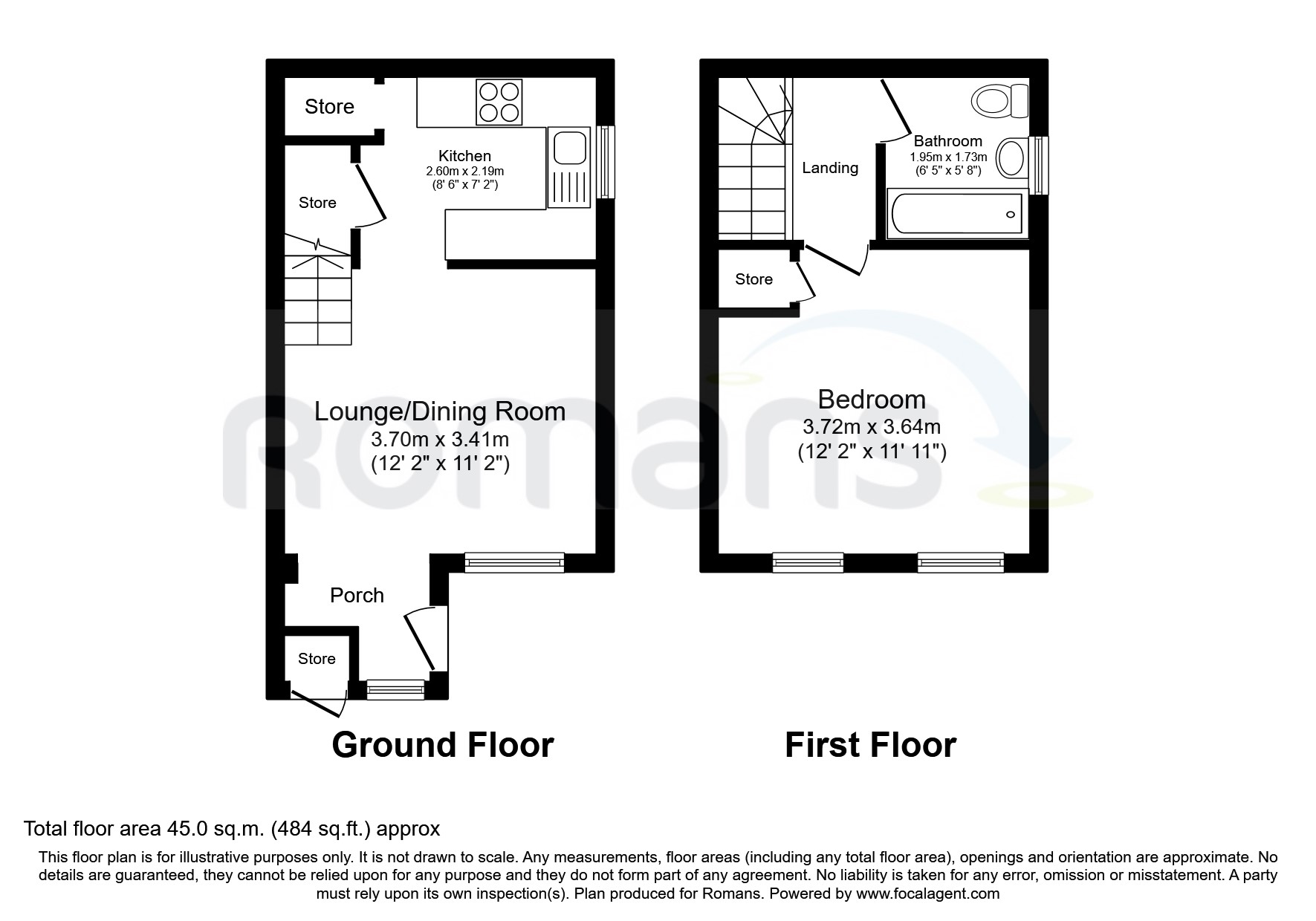 73, Dart Road, Farnborough floorplan