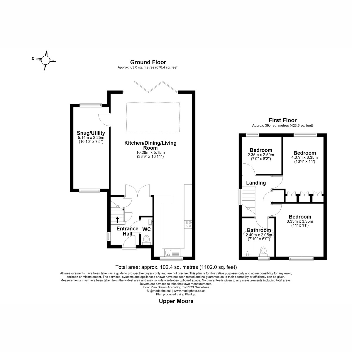 3, Upper Moors, Chelmsford floorplan