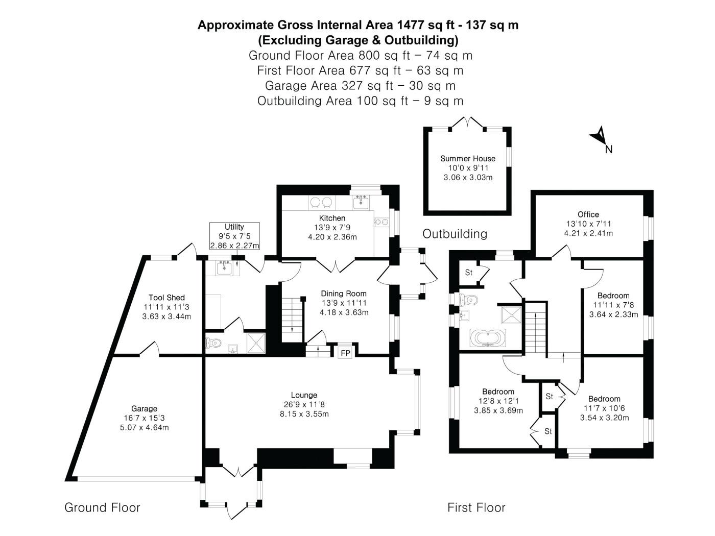 Ford Lodge, Upcott, Bideford floorplan