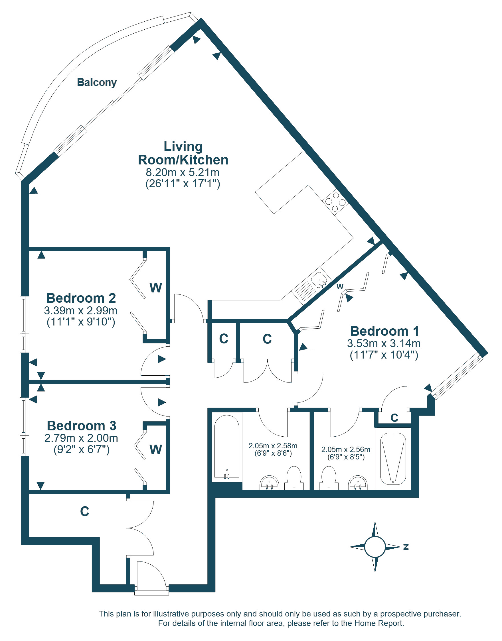 171/4, Lower Granton Road, Edinburgh floorplan