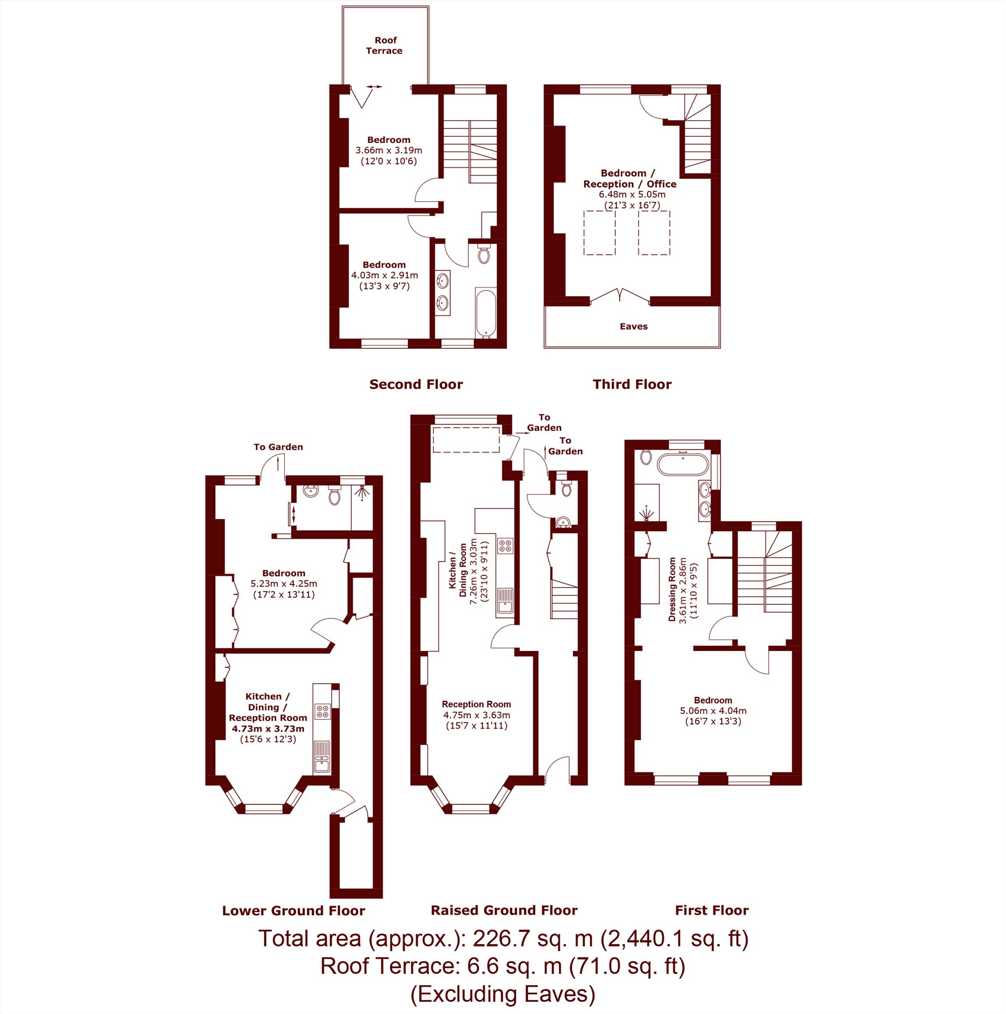 22, Eastlake Road, London floorplan