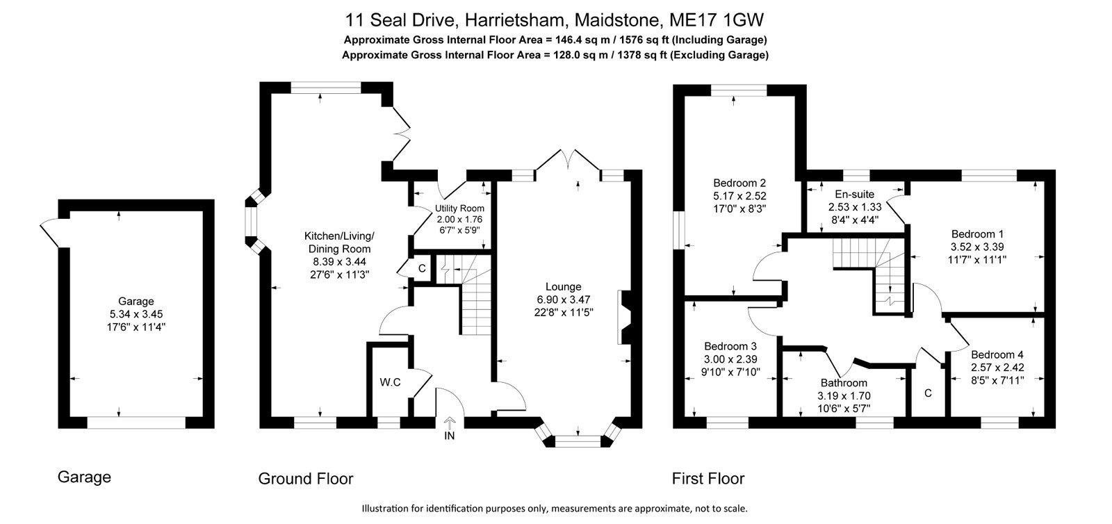 11, Seal Drive, Maidstone floorplan