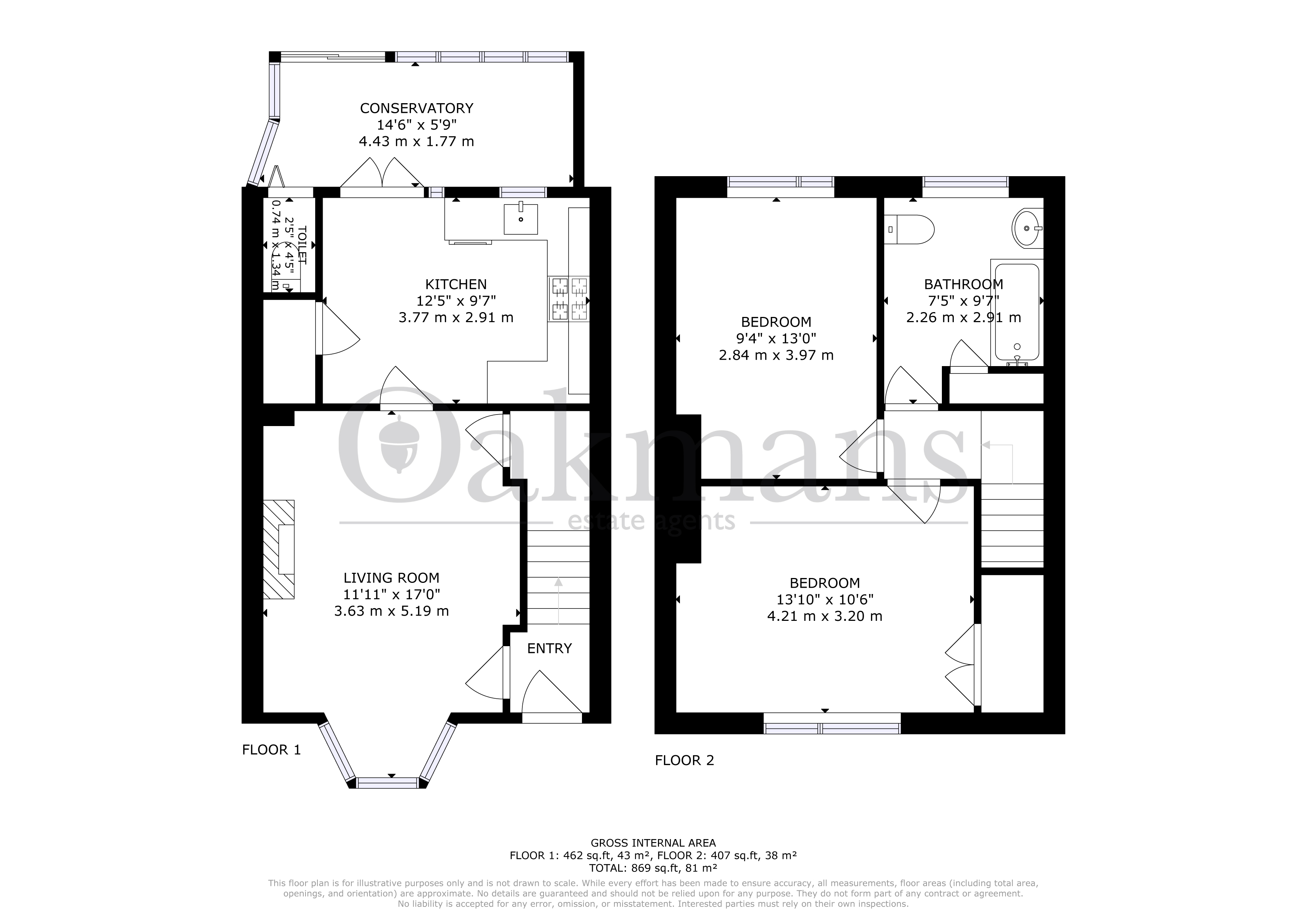 67, COURT FARM ROAD, BIRMINGHAM floorplan