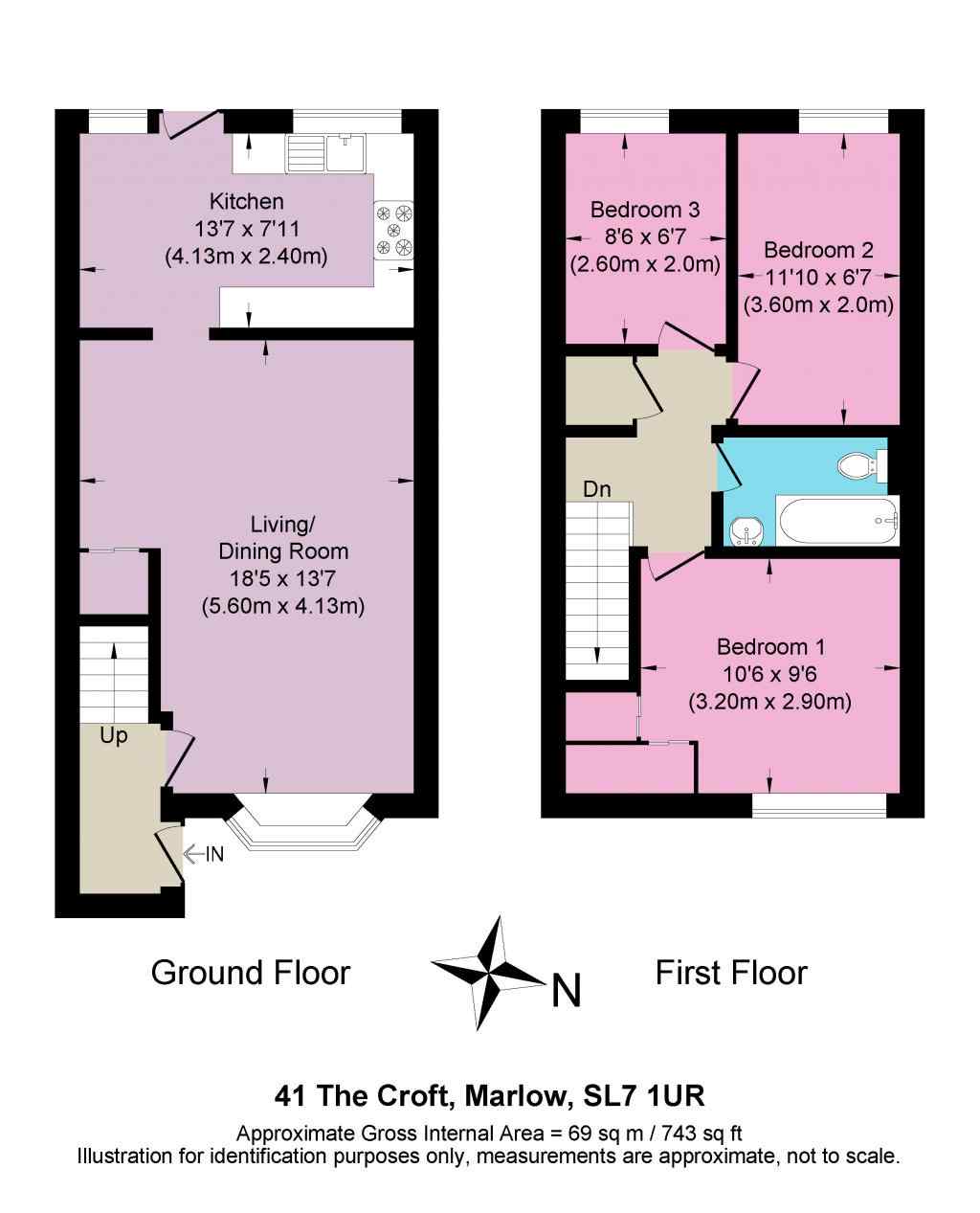 3 Bedrooms Terraced house for sale in The Croft, Marlow SL7