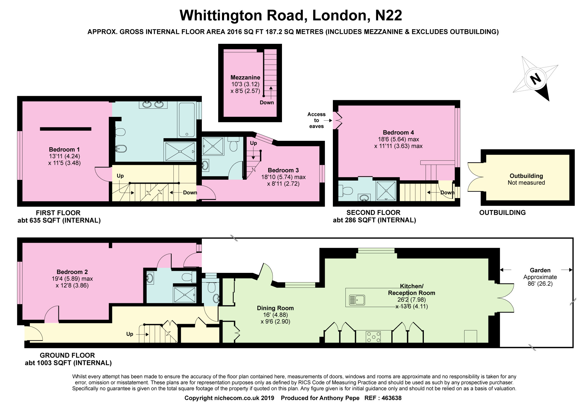 4 Bedrooms Semi-detached house for sale in Whittington Road, Wood Green, London N22