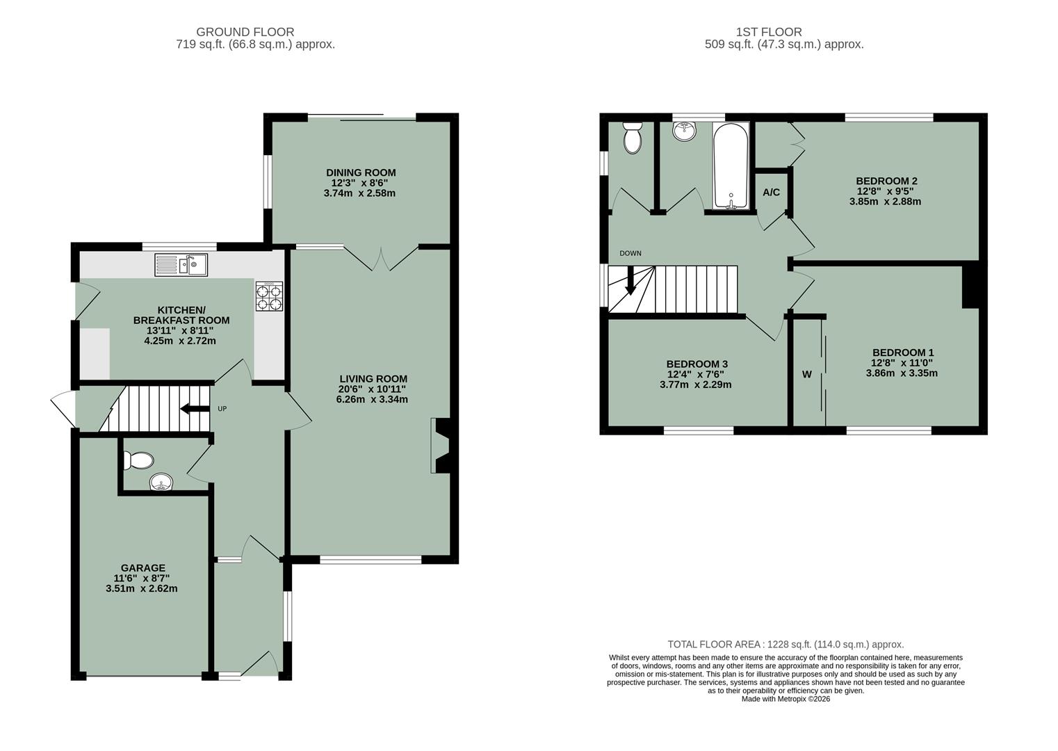26, Chiltern Crescent, Wallingford floorplan