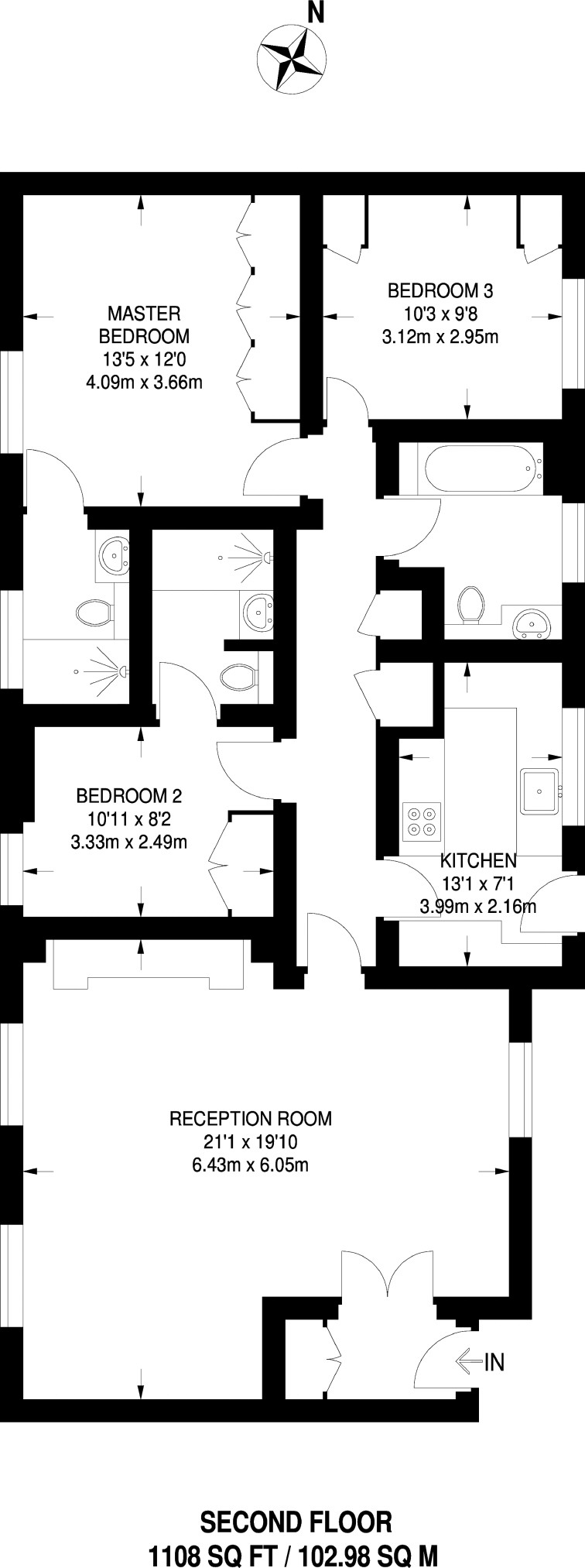 3 Bedrooms Flat to rent in Abbey Road, London NW8