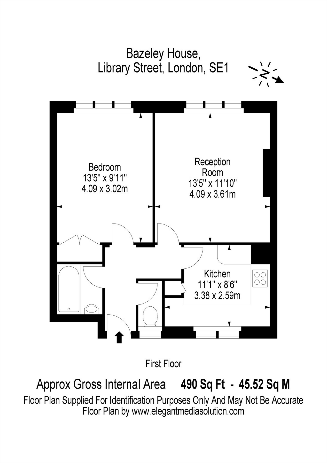 1 Bedrooms Flat to rent in Bazeley House, Library Street, London SE1