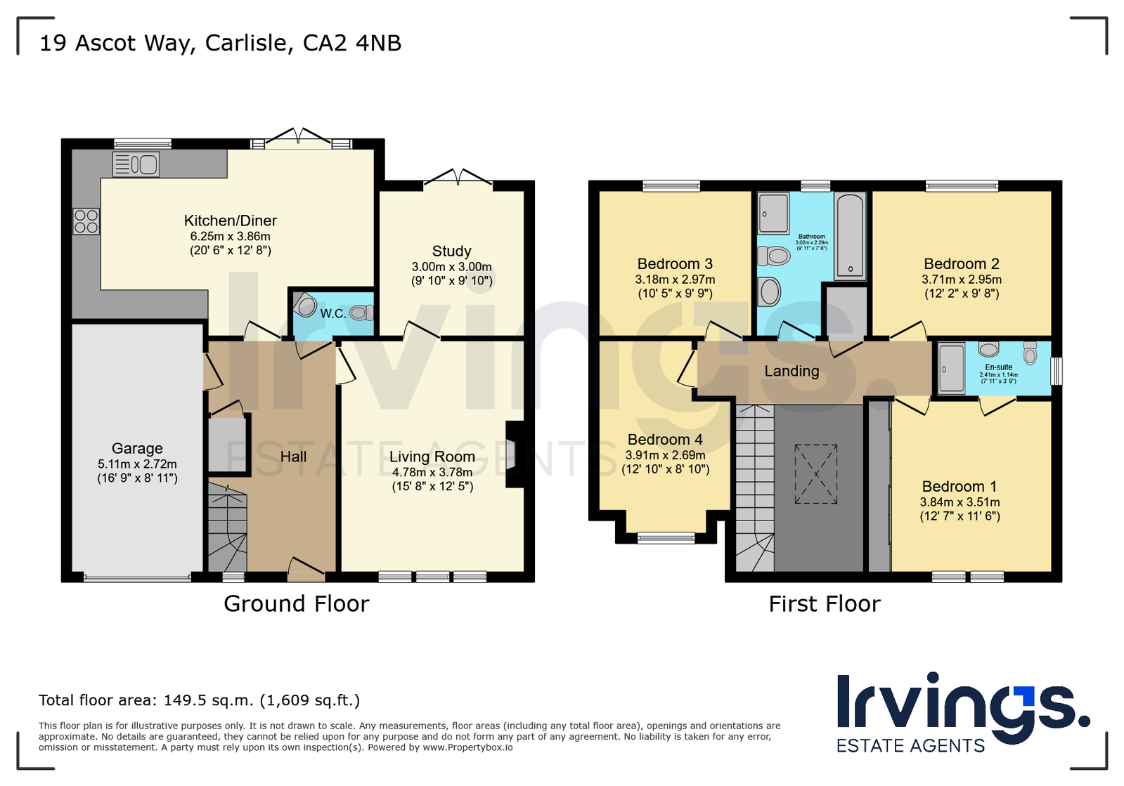 19, Ascot Way, Carlisle floorplan