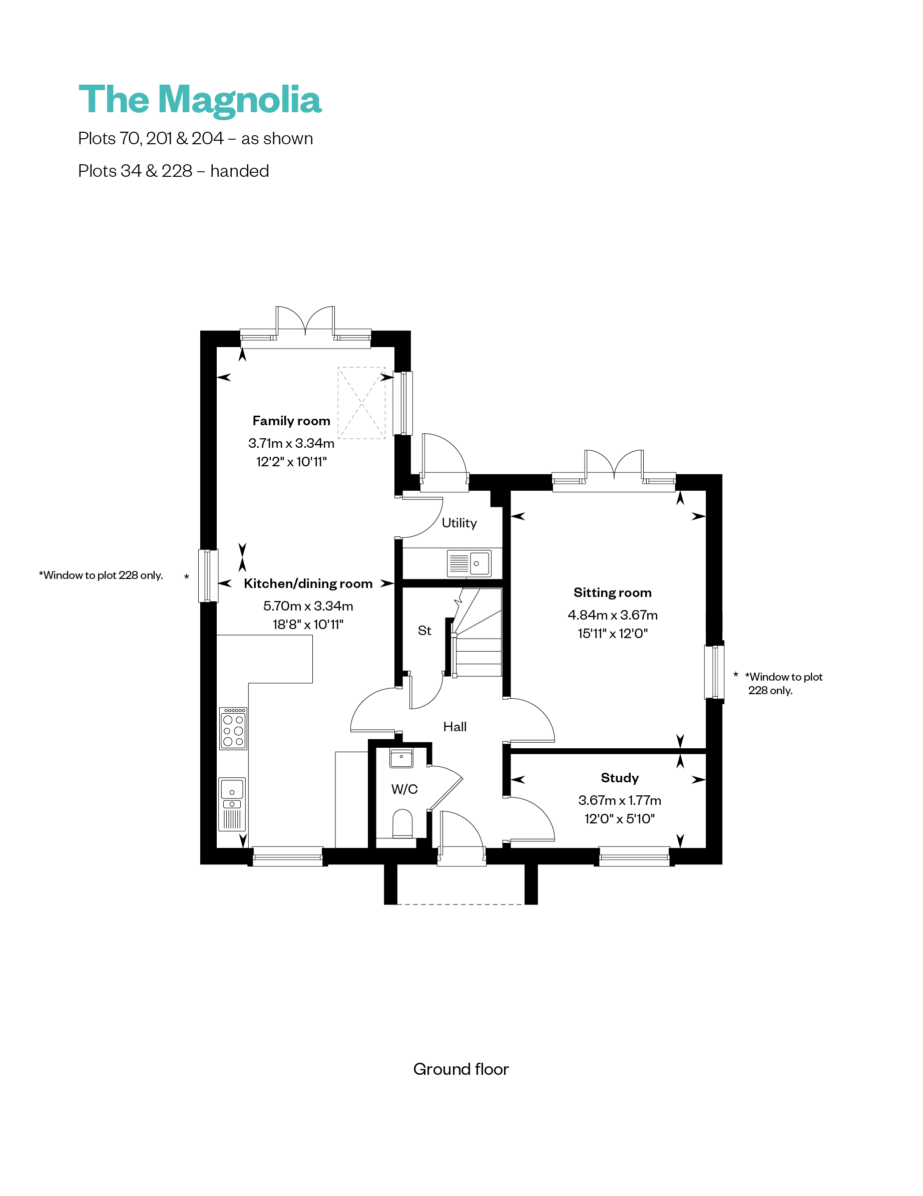 34, Oakley Lane, Merley, Bh21 1Sf floorplan
